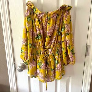 Off the Shoulder Floral Top